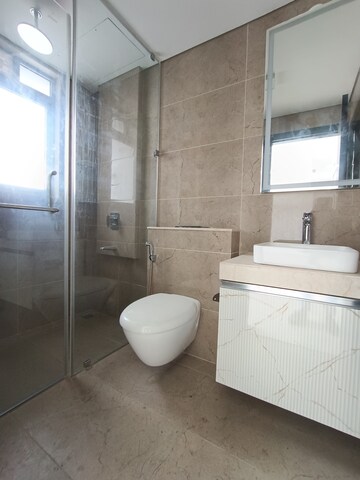 Bathroom in 3 BHK Apartment at Oberoi Sky City, Borivali East – for Rent
