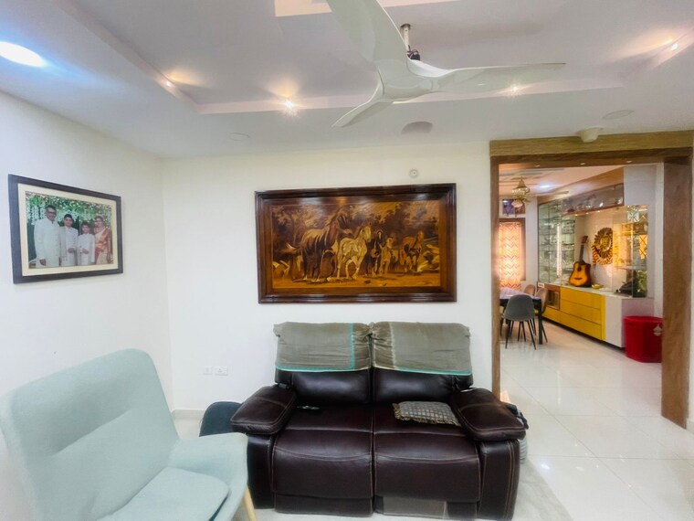 Living Room, my-home-avatar 3 Bedroom 1834 Sq.Ft. Apartment In Gachibowli Hyderabad 9192603
