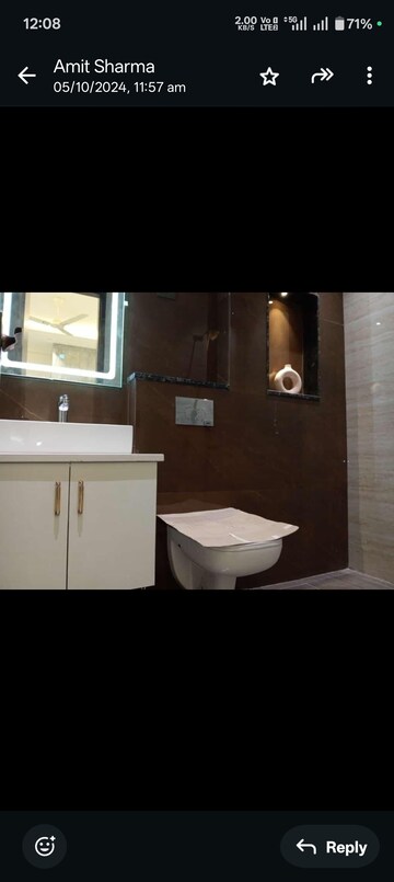 Master Bedroom in 3 BHK Builder Floor at Sushant Lok 2, Sector 57 – for Rent