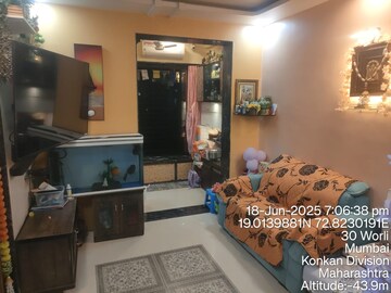 Living Room in 1 BHK Apartment at Adarsh Nagar Society, Worli – for Rent