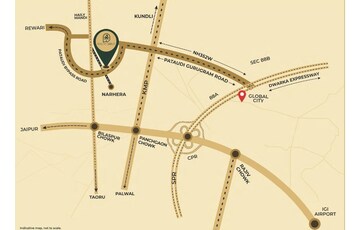  Plot – Map Location View at VKS Palm Drive, Pataudi - for Sale