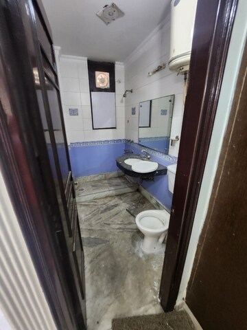 Bathroom in 3 BHK Builder Floor at Saket – for Rent