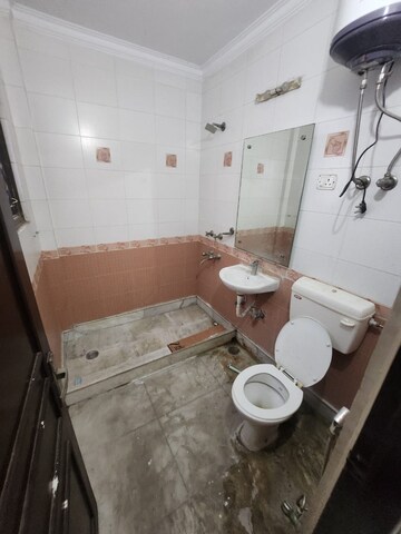 Bathroom in 3 BHK Builder Floor at Saket – for Rent