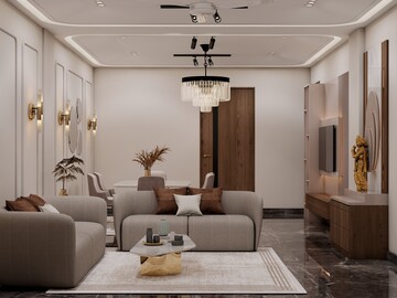 Living Room in 3.5 BHK Builder Floor at Ireo City Plots, Sector 60 – for Sale