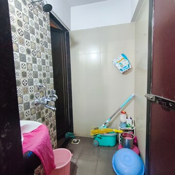 Bathroom in 1 BHK Apartment at Laabh Shubh Sanket Complex, Ghodbunder Road – for Rent