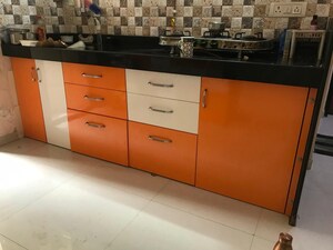 Kitchen in 3 BHK Apartment at Sudarshan Sky Garden, Ghodbunder Road – for Sale