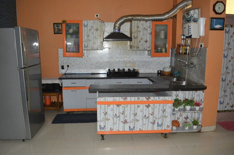 Kitchen, pir machalla 3 Bedroom 1200 Sq.Ft. Apartment In Pir Machalla Zirakpur 9193397