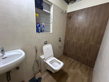Bathroom in 3 BHK Apartment at Vijay Orovia, Ghodbunder Road – for Rent
