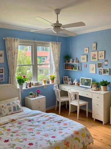 Master Bedroom in 1 RK Apartment at Karol Bagh – for Rent