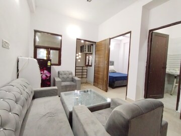 Living Room in 1 BHK Apartment at Freedom Fighters Enclave – for Rent