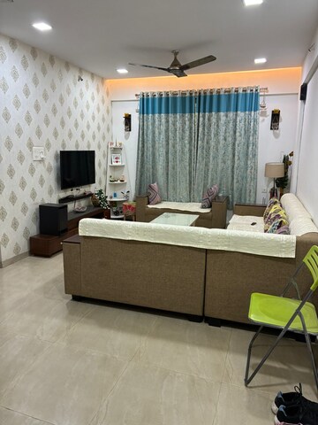 Living Room in 2 BHK Apartment at Bhojwani HI Face, Pimple Saudagar – for Rent