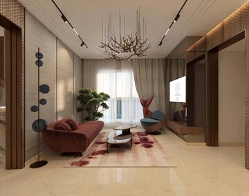 Living Room in 2 BHK Apartment at Raymond The Address By GS, Bandra East – for Sale