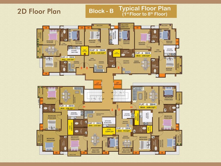 Master Plan, kahilipara 2 Bedroom 1193 Sq.Ft. Apartment In Kahilipara Guwahati 9193631