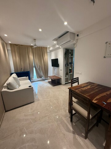 Living Room in 1 BHK Apartment at Hiranandani Regent Hill, Powai – for Rent