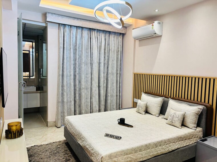 Bedroom, trishla-city 3 Bedroom 1800 Sq.Ft. Apartment In Patiala Road Zirakpur 9193875