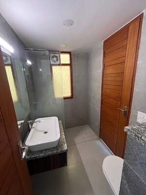 Bathroom in 3 BHK Builder Floor at Ansal Sushant Lok I, Sector 43 – for Rent