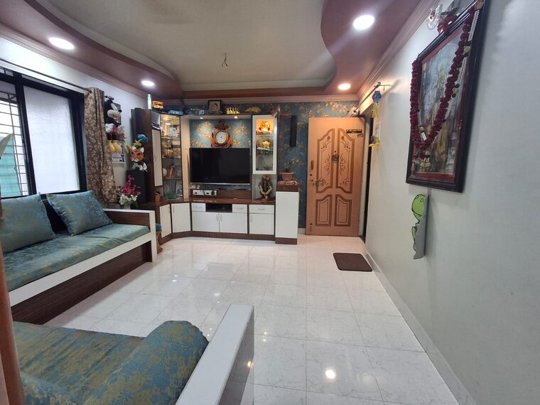 Living Room, manibandh-park-chs 2 Bedroom 1000 Sq.Ft. Apartment In Anand Nagar Pune 9194172