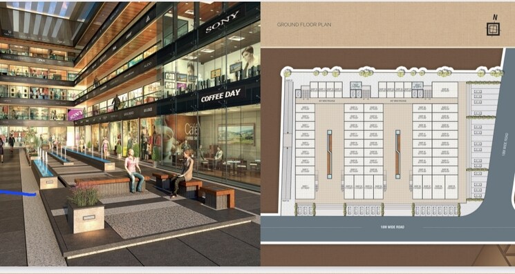 Exterior View, vesu Commercial Shop 340 Sq.Ft. In Vesu Surat 9194376