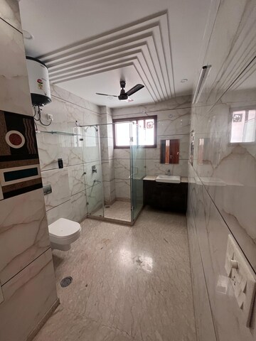 Bathroom in 3.5 BHK Builder Floor at Paschim Vihar – for Rent