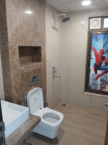 Bathroom in 3 BHK Apartment at Celestia Spaces, Parel – for Rent