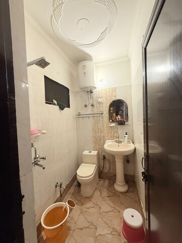Bathroom in 2 BHK Apartment at Charms Solitaire Ghaziabad, Ahinsa Khand 2 – for Rent