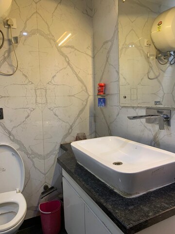 Bathroom in 3 BHK Builder Floor at Paschim Vihar – for Rent