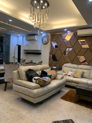 Living Room in 3 BHK Builder Floor at Paschim Vihar – for Rent