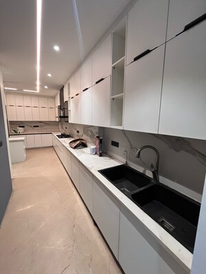 Kitchen in 4 BHK Builder Floor at Ansal Sushant Lok I, Sector 43 – for Rent