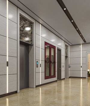 Building Lobby in 3.5 BHK Apartment at Sector 48 – for Sale