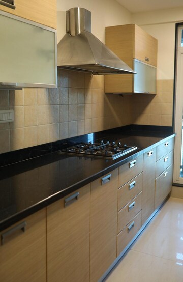 Kitchen in 3 BHK Apartment at Raheja Atlantis, Lower Parel – for Rent