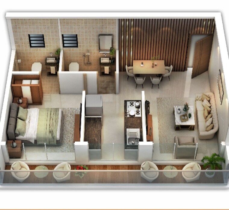 Living Room, sm-tulip-navi-mumbai 1 Bedroom 730 Sq.Ft. Apartment In Ulwe Navi Mumbai 9194963