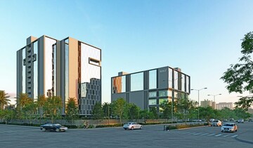  Office Space – Exterior View View at Shilp Corporate Park, Bodakdev - for Rent