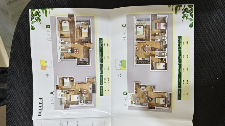 Floor Plan, joka 2 Bedroom 775 Sq.Ft. Apartment In Joka Kolkata 9195166