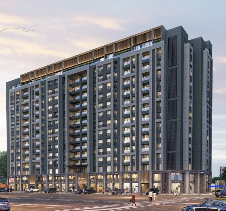 Exterior View, new althan 3 Bedroom 1850 Sq.Ft. Apartment In New Althan Surat 9195129