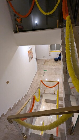 Staircase in 4 BHK Villa at SLN Vogue, Varthur – for Rent