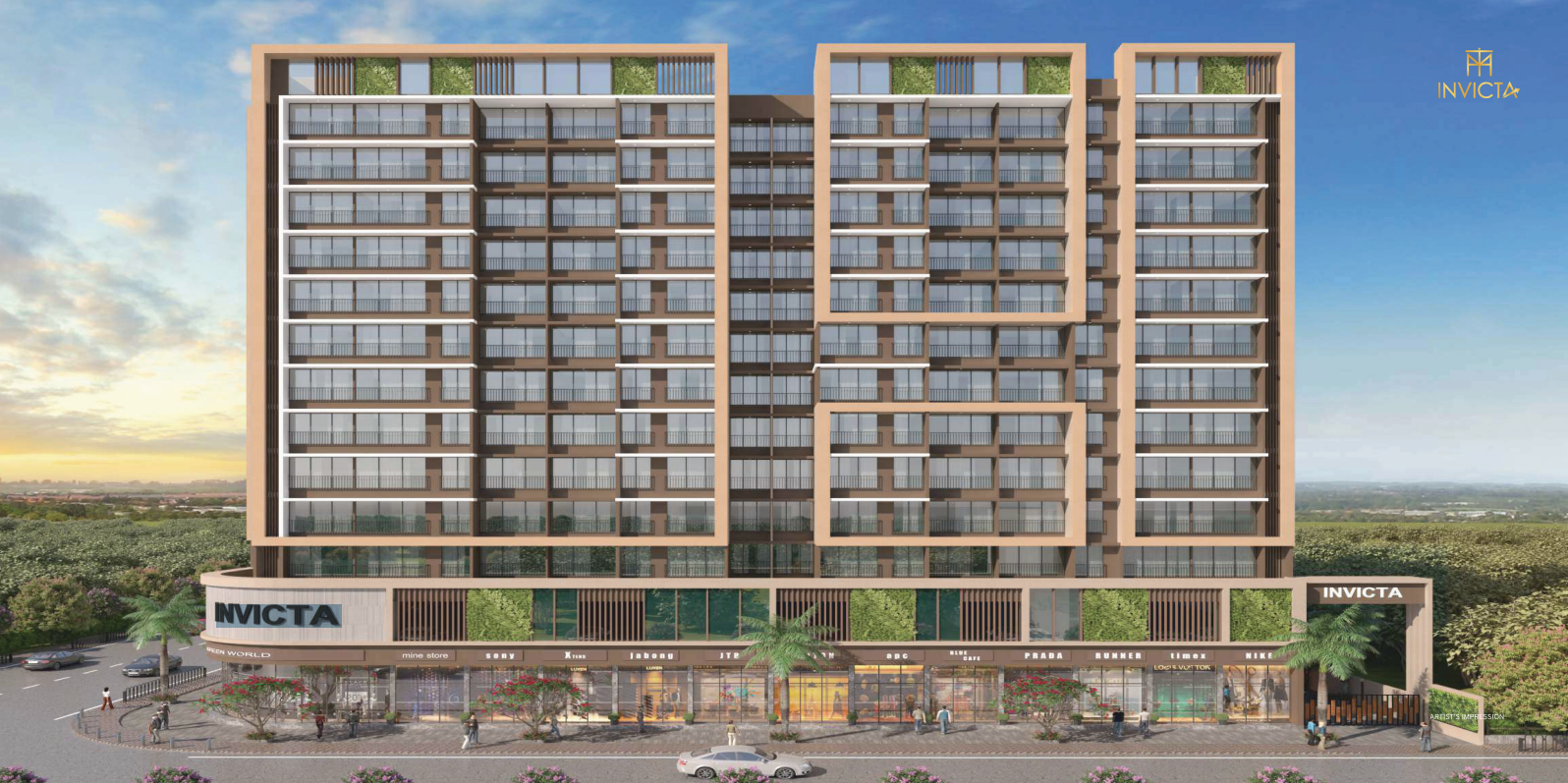 1 BHK 675 Sq.Ft. Apartment in Avianna Invicta