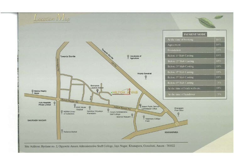 Map Location, khanapara 3 Bedroom 1350 Sq.Ft. Apartment In Khanapara Guwahati 9195360