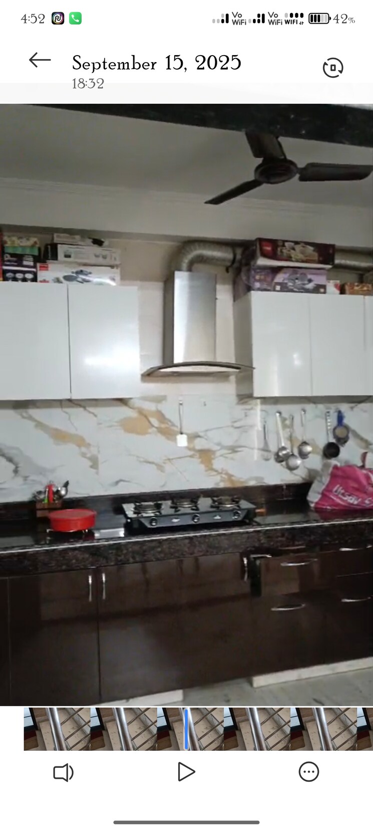 Kitchen, hong-kong-bazaar 2 Bedroom 160 Sq.Yd. Builder Floor In Sector 57 Gurgaon 9195551