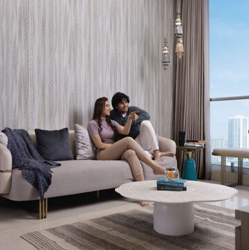 Living Room in 2 BHK Apartment at Marathon Montesouth 2, Byculla West – for Sale