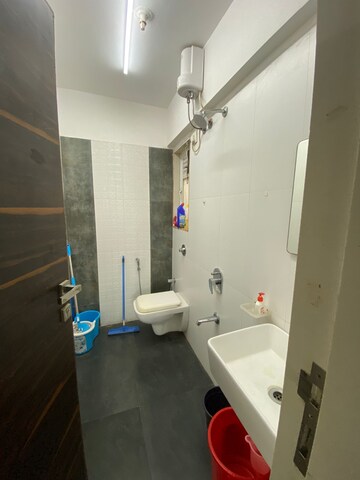 Bathroom in 1 BHK Apartment at Gurukrupa Marina Enclave, Malad West – for Rent