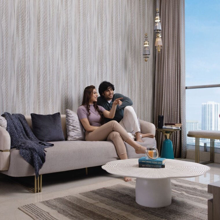 Living Room, marathon-montesouth-2 3 Bedroom 1339 Sq.Ft. Apartment In Byculla West Mumbai 9195820