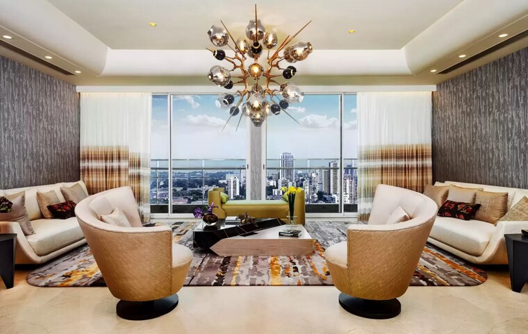 Living Room, marathon-montesouth-2 3 Bedroom 1339 Sq.Ft. Apartment In Byculla West Mumbai 9195820