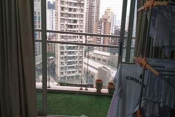 Balcony in 3 BHK Apartment at Prabhadevi CHS, Prabhadevi – for Rent