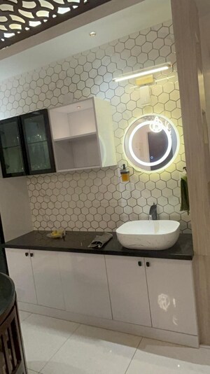 Bathroom in 3 BHK Apartment at Salarpuria Sattva East Crest, Old Madras Road – for Rent