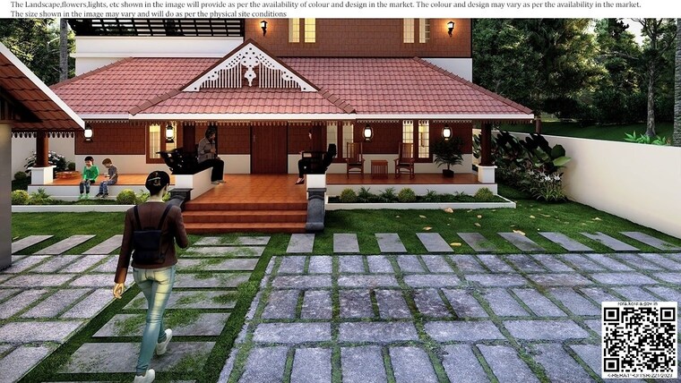 Exterior View, kizhakkumpattukara 5 Bedroom 3100 Sq.Ft. Independent House In Kizhakkumpattukara Thrissur 9196133