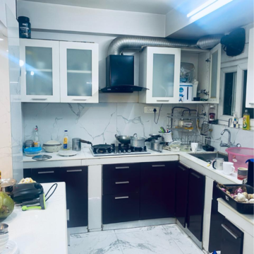 Kitchen in 3 BHK Apartment at Sector 4 Dwarka – for Rent