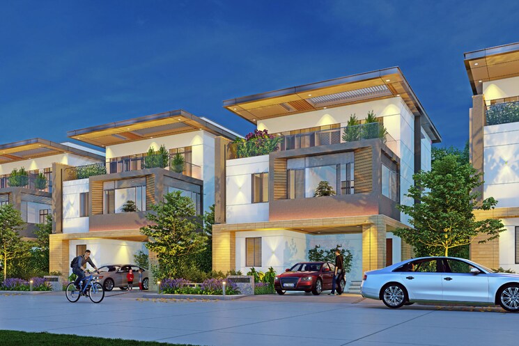 Exterior View, sreenidhi-luxury-park-2 4 Bedroom 3500 Sq.Ft. Villa In Shamshabad Hyderabad 9196410