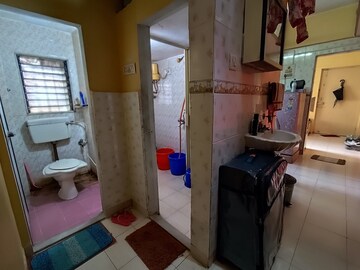 Bathroom in 1 BHK Apartment at DB Sahyadri, Malad East – for Rent