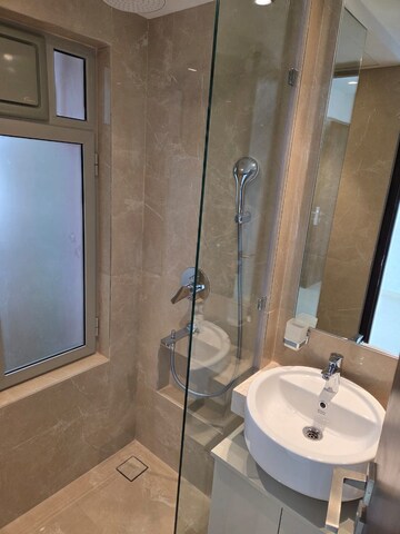 Bathroom in 1 BHK Apartment at Hiranandani Highland, Powai – for Rent