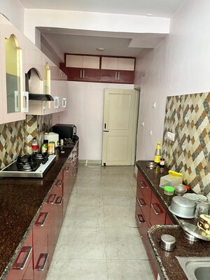 Kitchen in 3 BHK Builder Floor at Unitech South City II, Sector 50 – for Rent